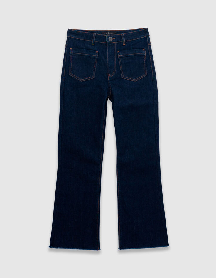 LE KARLIE - Jean bootcut marine waterless 7/8ème-5 LE KARLIE - Jean bootcut marine waterless 7/8ème-5