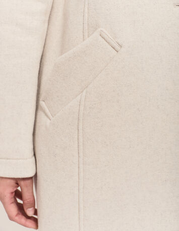 DIAMOND - Manteau beige avec parementure amovible-4