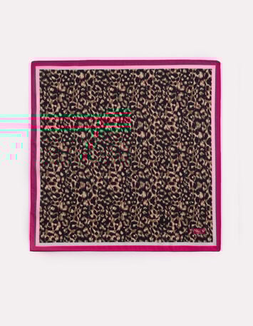 French Muse - Foulard léopard rose-2 French Muse - Foulard léopard rose-2