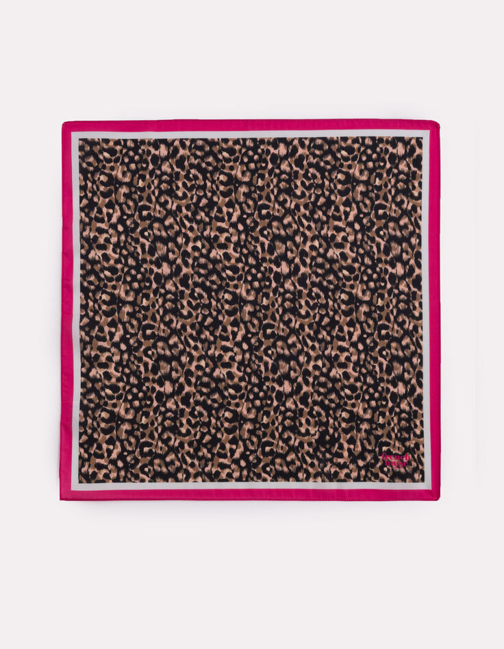 French Muse - Foulard léopard rose-2 French Muse - Foulard léopard rose-2