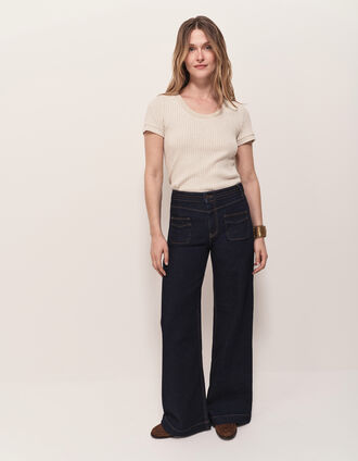LE HAILEY - Jean flare brut