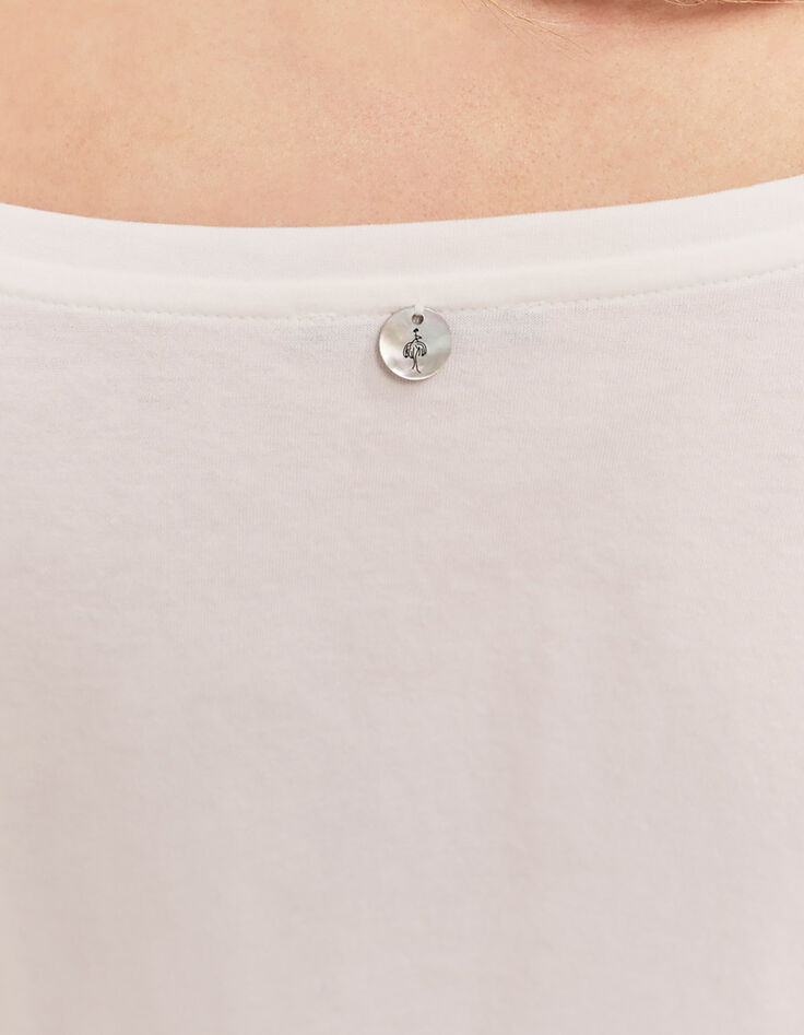 MARCO - T-shirt écru visuel aquarellé-4