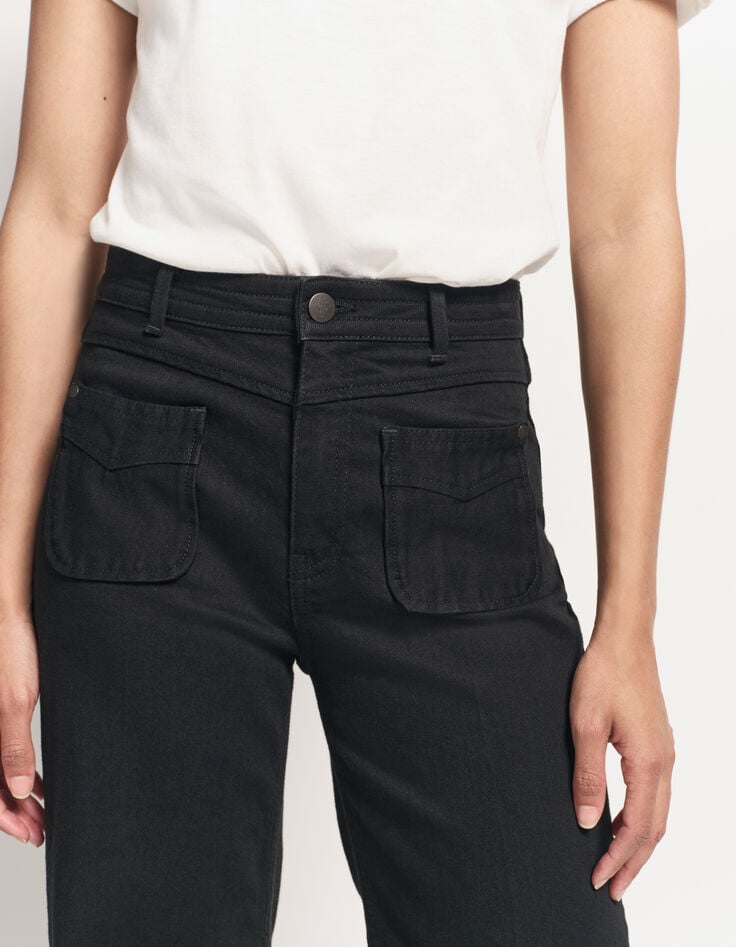 LE HAILEY - Jean flare noir-4 LE HAILEY - Jean flare noir-4