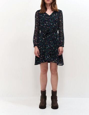 RAMI - Robe evergreen à imprimé tachiste-1