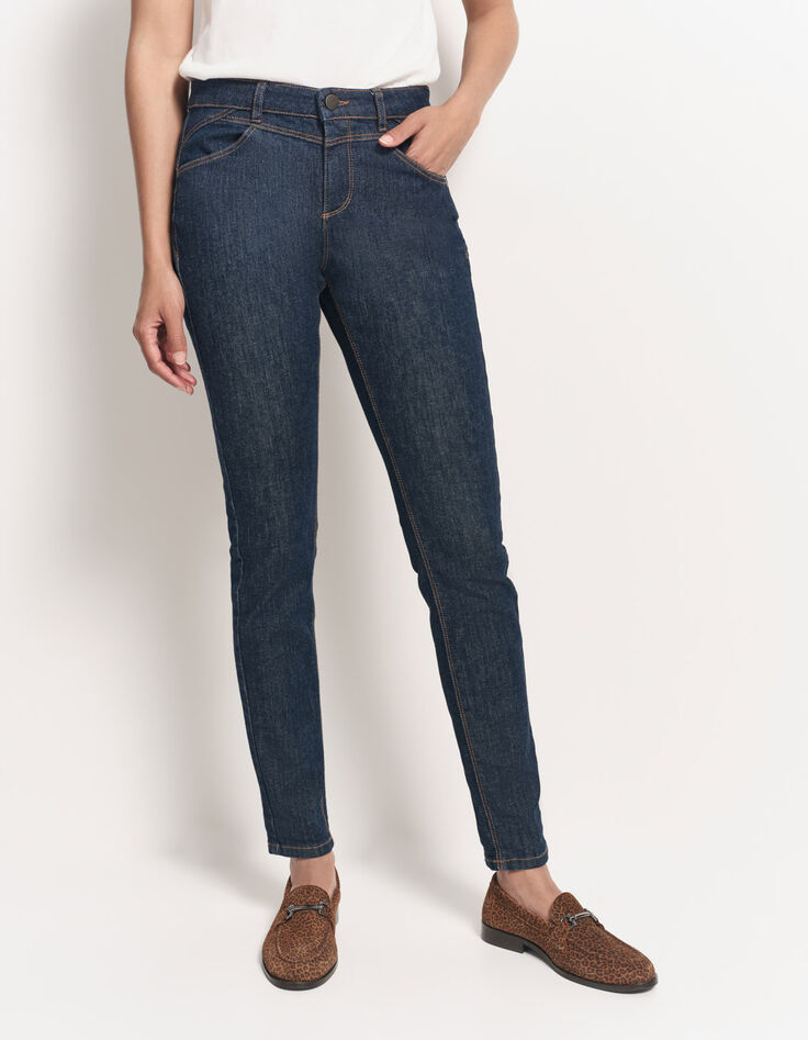 LE INDI - Jean slim marine 7/8ème effet push up-1 LE INDI - Jean slim marine 7/8ème effet push up-1