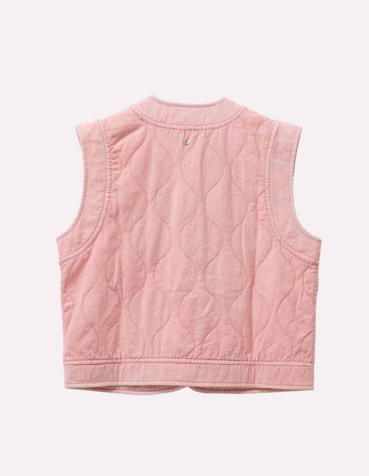 DIDIM - Blouson rose caprice matelass&eacute; en coton-2