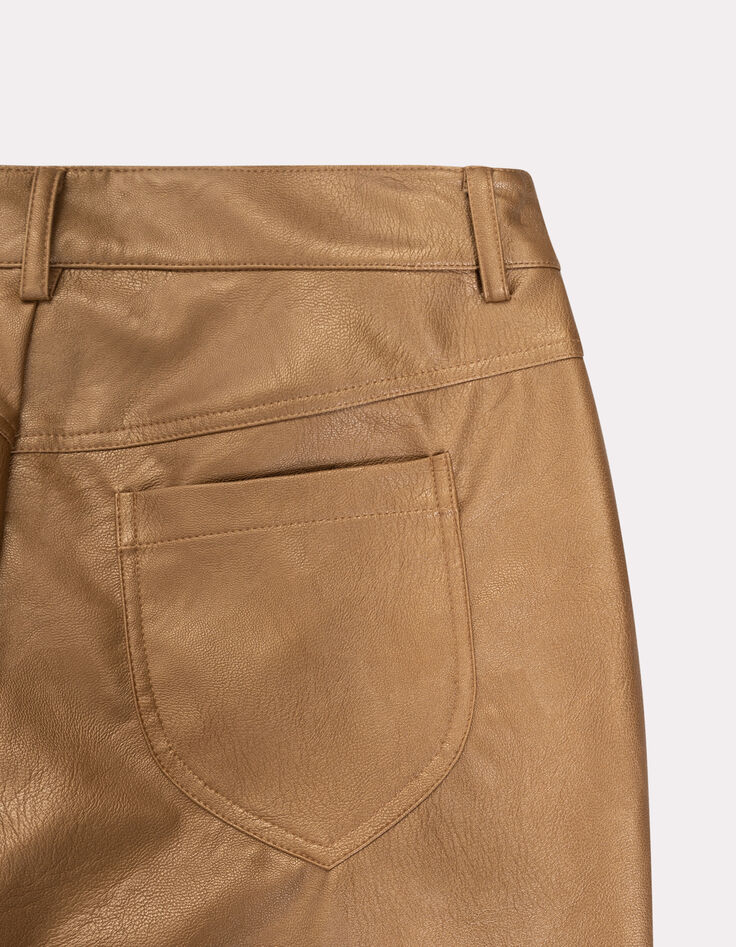 PRISSY - Pantalon cuivré esprit rock 7/8e-4