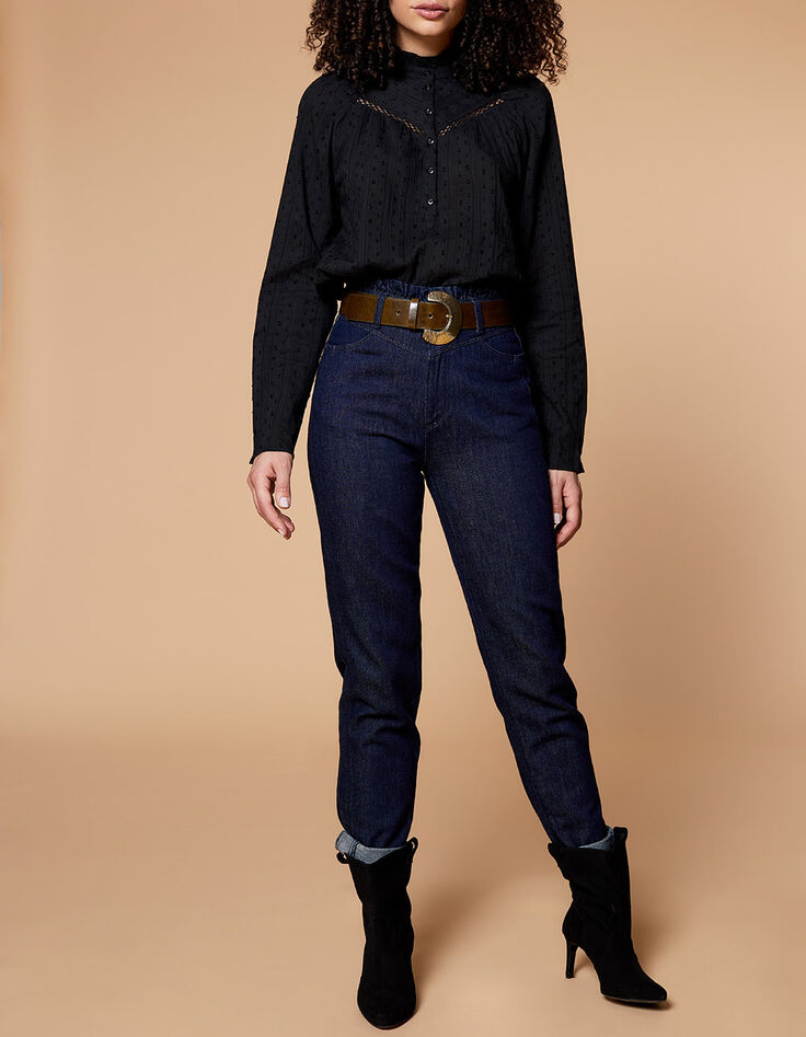 LE FAYE - Jean slouchy marine 7/8ème-5