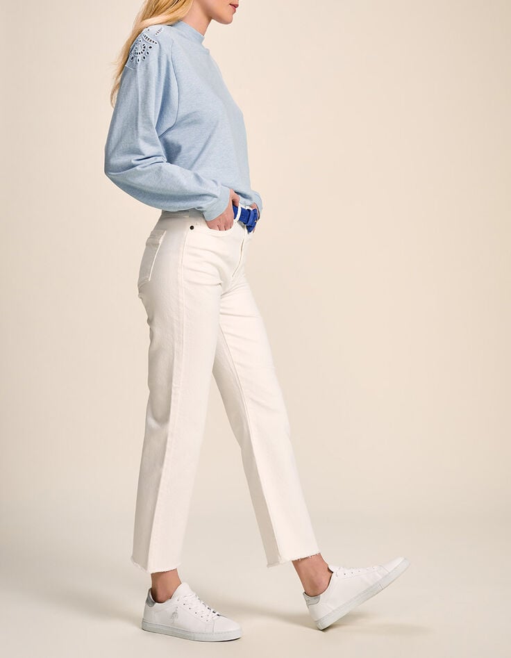 LE KARLIE - Jean bootcut blanc 7/8ème-2