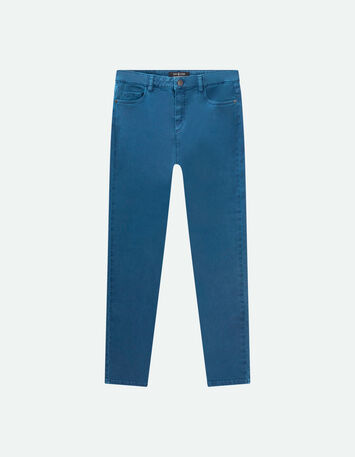 LE MONICA - Jean slim santorin blue 7/8ème denim waterless-3