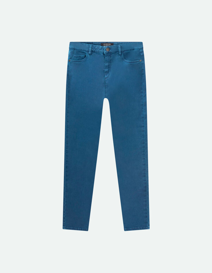 LE MONICA - Jean slim santorin blue 7/8ème denim waterless-3