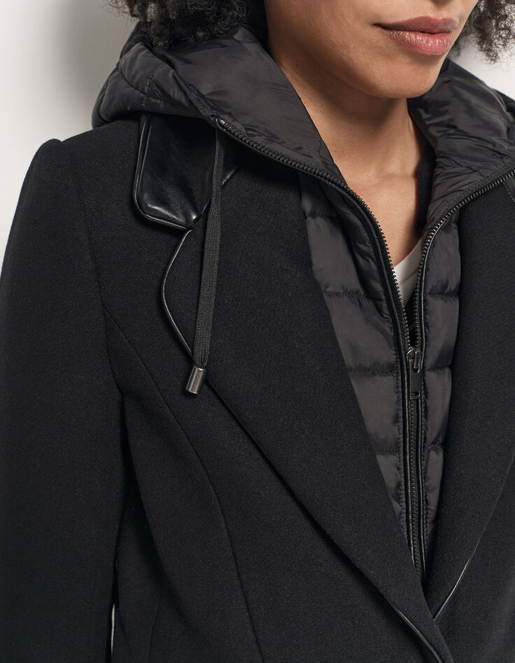 DIDA - Manteau noir avec parmenture amovible-7