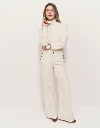 LE HAILEY - Jean flare ivoire waterless