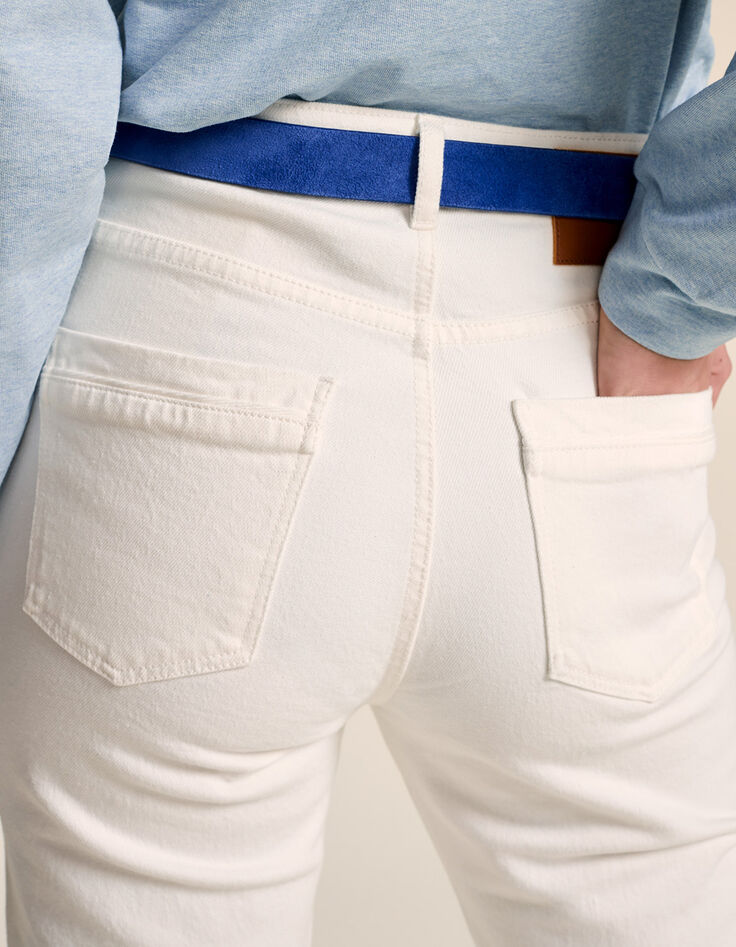 LE KARLIE - Jean bootcut blanc 7/8ème-3