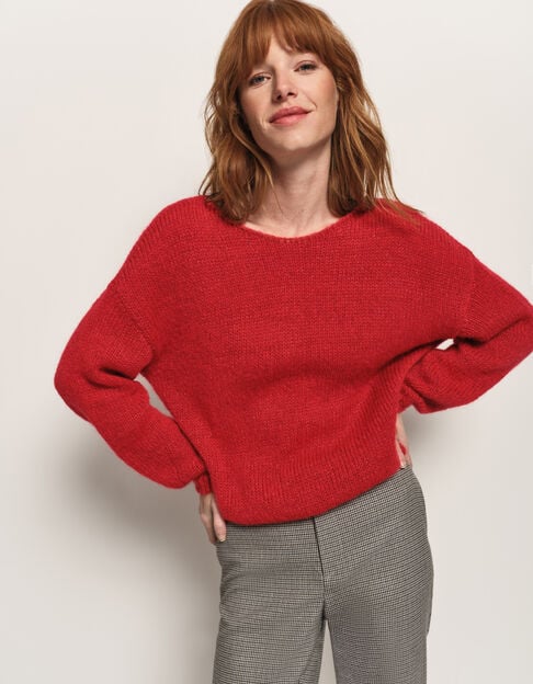 TIARA - Pull rouge tricot - One Step