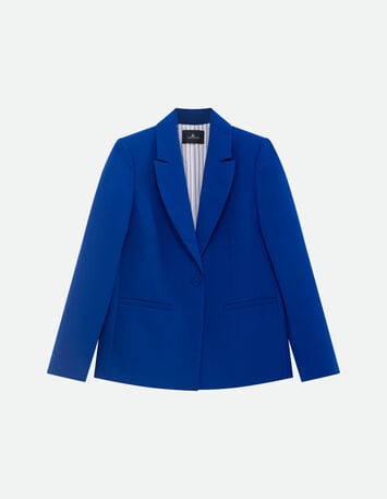 VOLTA - Veste de blazer bleu électrique polyester recyclé -6