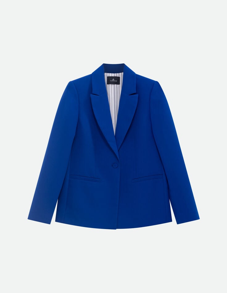 VOLTA - Veste de blazer bleu électrique polyester recyclé -6