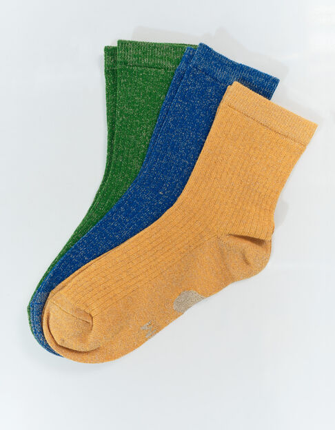 ALBA - Chaussettes vertes, bleues, jaunes  - One Step