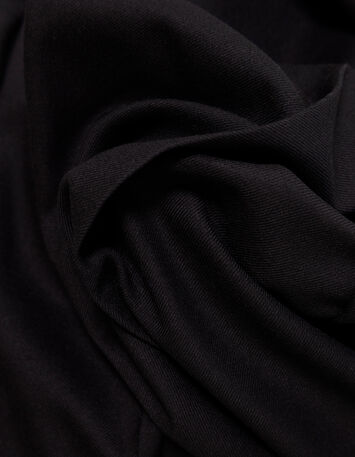 PIXI - Pantalon droit noir plis marqués-8