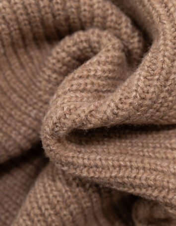 ANGIE - Col camionneur beige tricot-5