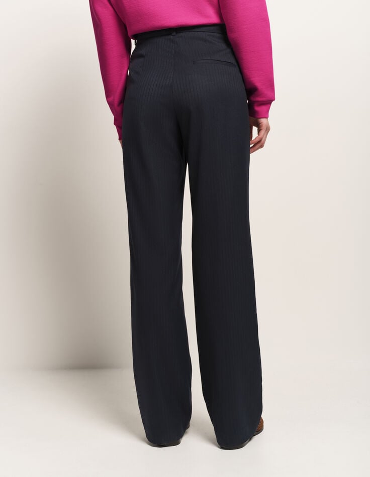 PERCY - Pantalon de costume marine rayures fantaisie-3 PERCY - Pantalon de costume marine rayures fantaisie-3