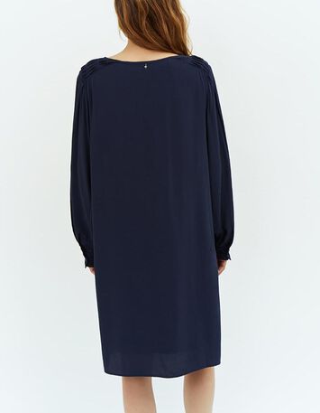 ROKHA - Robe marine droite-3