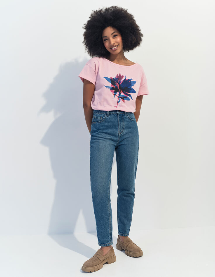 LE TAYLOR - Jean slouchy bleu waterless 7/8e -1
