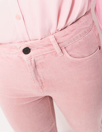 LE CARLA - Jean droit rose 7/8e-4